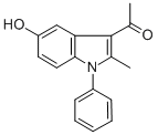 CAS 登录号：5102-18-1， 1-(5-羟基-2-甲基-1-苯基-1H-吲哚-3-基)-乙酮