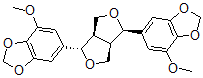CAS 登录号：51020-09-8， 6-[(2S,6R)-6-(7-甲氧基(2H-苯并[3,4-d]1,3-二氧杂环戊烯-5-基))-3,7-二氧杂双环[3.3.0]辛烷-2-基]-4-甲氧基-2H-苯并[d]1,3-二氧杂环戊烯