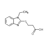 CAS#: 51099-68-4, 3-[(1-Ethyl-1H-Benzimidazol-2-Yl)Sulfanyl]Propanoic Acid