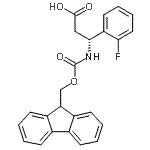 CAS 登录号：511272-50-7， (3R)-3-{[(9H-芴-9-基甲氧基)羰基]氨基}-3-(2-氟苯基)丙酸