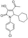 CAS 登录号：512176-65-7， 4-乙酰基-1-(4-氯苯基)-5-环己基-1,5-二氢-3-羟基-2H-吡咯-2-酮