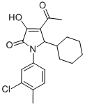 CAS 登录号：512177-18-3， 4-乙酰基-1-(3-氯-4-甲基苯基)-5-环己基-1,5-二氢-3-羟基-2H-吡咯-2-酮