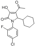 CAS 登录号：512177-31-0， 4-乙酰基-1-(4-氯-2-氟苯基)-5-环己基-1,5-二氢-3-羟基-2H-吡咯-2-酮