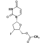 CAS 登录号：51247-09-7， 5'-O-乙酰基-2',3'-二脱氧-3'-氟尿苷