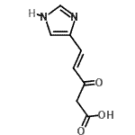 CAS 登录号：512848-73-6， (4E)-5-(1H-咪唑-4-基)-3-氧代-4-戊烯酸