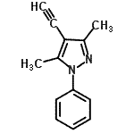CAS 登录号：51294-74-7， 4-乙炔基-3,5-二甲基-1-苯基-1H-吡唑