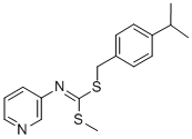 CAS#: 51308-72-6, S-Methyl S-(4-(1-Methylethyl)Phenyl)Methyl 3-Pyridinylcarbonimidodithioate