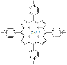 CAS 登录号：51329-41-0， 四(N-甲基-4-吡啶鎓)卟吩钴(III)络合物