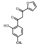 CAS 登录号：51379-21-6， 1-(2-呋喃基)-3-(2-羟基-4-甲基苯基)-1,3-丙烷二酮