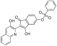 CAS#: 51419-02-4, 3-Hydroxy-2-(3-Hydroxy-2-Quinolyl)-5-[(Phenylsulphonyl)Oxy]-1H-Inden-1-One