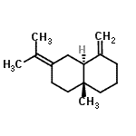 CAS 登录号：515-17-3， (4aR,8aS)-7-异亚丙基-4A-甲基-1-亚甲基十氢萘