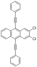 CAS 登录号：51580-25-7， 2,3-二氯-9,10-二(苯基乙炔基)蒽