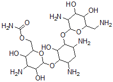 CAS 登录号：51736-76-6， 6-O-(3-氨基-6-氨基甲酰-3-脱氧-alpha-D-吡喃葡萄糖基)-4-O-(2,6-二氨基-2,6-二脱氧-alpha-D-吡喃葡萄糖基)-2-脱氧-D-链霉胺