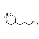 CAS#: 51755-70-5, 3-(Methylsulfanyl)Heptanal