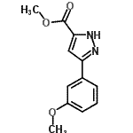 CAS 登录号：517870-26-7， 甲基5-(3-甲氧基苯基)-1H-吡唑-3-羧酸酯