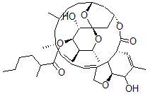 CAS#: 51798-80-2, (6R,22R,23S,25R)-5-O-Demethyl-28-Deoxy-6,28-Epoxy-22-Hydroxy-25-Methyl-23-[(2-Methyl-1-Oxohexyl)Oxy]Milbemycin B