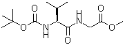 CAS 登录号：51803-69-1， N-[(1,1-二甲基乙氧基)羰基]-L-缬氨酰甘氨酸甲酯