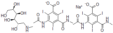 CAS 登录号：51819-38-6， 碘酞葡胺-碘酞钠复合剂