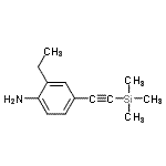 CAS 登录号：518342-63-7， 2-乙基-4-[(三甲基硅烷基)乙炔基]苯胺