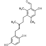 CAS#: 51847-82-6, 3-[5-(2,5-Dihydroxyphenyl)-3-Methyl-3-Penten-1-Yl]-6-Hydroxy-2,4-Dimethylbenzaldehyde