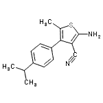 CAS#: 519016-80-9, 2-Amino-4-(4-Isopropylphenyl)-5-Methyl-3-Thiophenecarbonitrile