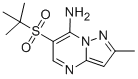 CAS 登录号：519056-49-6， 6-(叔丁基磺酰基)-2-甲基吡唑并[1,5-a]嘧啶-7-胺