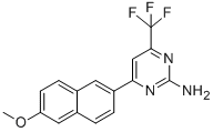CAS 登录号：519056-66-7， 4-(6-甲氧基-2-萘基)-6-(三氟甲基)嘧啶-2-胺