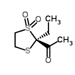 CAS#: 519059-47-3, 1-[(2S)-2-Ethyl-1,1-Dioxido-1,3-Dithiolan-2-Yl]Ethanone