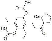 CAS 登录号：51943-99-8， 2-[3-氧代-3-(2-氧代环戊基)丙基]对亚苯基二碳酸二乙酯