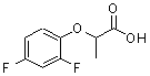 CAS 登录号：52043-21-7， 2-(2,4-二氟苯氧基)丙酸