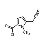 CAS 登录号：52074-59-6， 5-(氰基甲基)-1-甲基-1H-吡咯-2-甲酰氯