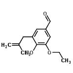 CAS 登录号：521068-29-1， 3-乙氧基-4-羟基-5-(2-甲基-2-丙烯-1-基)苯甲醛