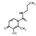CAS 登录号：521269-66-9， 3-羟基-2-甲基-4-氧代-N-丙基-1(4H)-吡啶甲酰胺