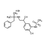 CAS#: 52159-46-3, N-(2-Hydroxy-5-{1-Hydroxy-2-[(2-Methyl-1-Phenyl-2-Propanyl)Amino]Ethyl}Phenyl)Methanesulfonamide Hydrobromide (1:1)
