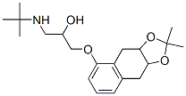 CAS 登录号：52187-21-0， 1-(叔丁基氨基)-3-[(3a,4,9,9alpha-四氢-2,2-二甲基萘并[2,3-d]-1,3-二氧杂环戊烯-5-基)氧基]丙-2-醇