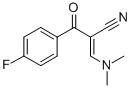结构式 CAS# 52200-15-4, 2-(4-氟苯甲酰)-3-(二甲基氨基)丙烯腈