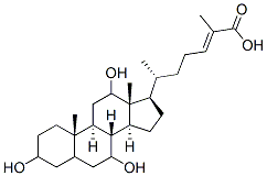 CAS 登录号：5226-26-6， 3,7,12-三羟基胆甾-24-烯酸