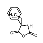 CAS 登录号：52264-75-2， 4-乙基-4-苯基-1,3-恶唑烷-2,5-二酮