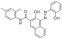 CAS 登录号：523-67-1， 2-[2-羟基-3-(2,4-二甲苯基氨基甲酰)-1-萘基偶氮]苯酚