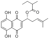 CAS 登录号：52387-15-2， (2-甲基-N-丁酰基)紫草素