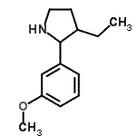 CAS#: 524918-30-7, 3-Ethyl-2-(3-Methoxyphenyl)Pyrrolidine