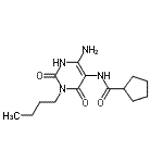 CAS#: 524944-62-5, N-(6-Amino-3-Butyl-2,4-Dioxo-1,2,3,4-Tetrahydro-5-Pyrimidinyl)Cyclopentanecarboxamide