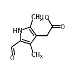 CAS 登录号：52513-48-1， (5-甲酰基-2,4-二甲基-1H-吡咯-3-基)乙酸
