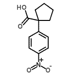 CAS 登录号：52648-77-8， 1-(4-硝基苯基)环戊烷羧酸