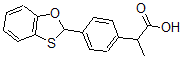 CAS#: 52787-33-4, 4-(1,3-Benzoxathiol-2-Yl)-alpha-Methylbenzeneacetic Acid