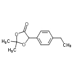 CAS 登录号：528594-28-7， 5-(4-乙基苯基)-2,2-二甲基-1,3-二氧戊环-4-酮