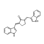 CAS#: 53013-59-5, (2E,5E)-2,5-Bis(1H-Indol-3-Ylmethylene)Cyclopentanone