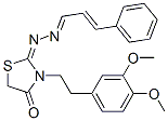 CAS#: 53068-44-3, 3-Phenylpropenal [3-[2-(3,4-Dimethoxyphenyl)Ethyl]-4-Oxothiazolidine-2-Ylidene]Hydrazone