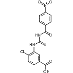 CAS 登录号：531516-05-9， 4-氯-3-{[(4-硝基苯甲酰)硫代氨基甲酰]氨基}苯甲酸