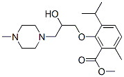 CAS 登录号：53206-85-2， 3-[2-羟基-3-(4-甲基-1-哌嗪基)丙氧基]对伞花烃-2-羧酸甲酯
